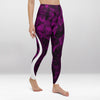 Legging d’Entraînement Labyrinthe Violet Miroir