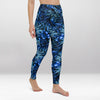 Legging d’Entraînement Nuit de Givre Bleue