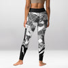 Legging d’Entraînement Géométrique Noir