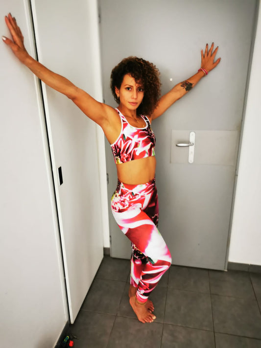 Legging d’Entraînement Jolie Fleur