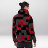Sweat à Capuche Pixel Rouge