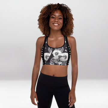 Brassière de Sport Rembourrée Précision Fleur en Rayons X