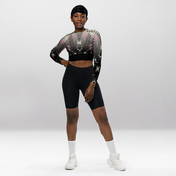 Crop Top Manches Longues Femme – Énergie Radieuse