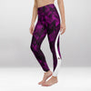 Legging d’Entraînement Labyrinthe Violet Miroir