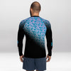 Rashguard Homme Ajusté Musclé – Dégradé Bleu