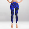Legging d’Entraînement Labyrinthe Bleu Miroir