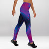 Legging d’Entraînement Lumières Stroboscopiques Violettes