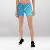Short Court Femme Éclats de Cristal Bleu