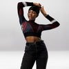 Crop Top Manches Longues Femme – Superwoman