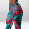 Legging d’Entraînement Croix Turquoise