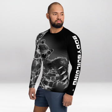 Rashguard Homme Ajusté Musclé – Crains l’Ours