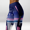 Legging d’Entraînement Nuit Étoilée Bleue