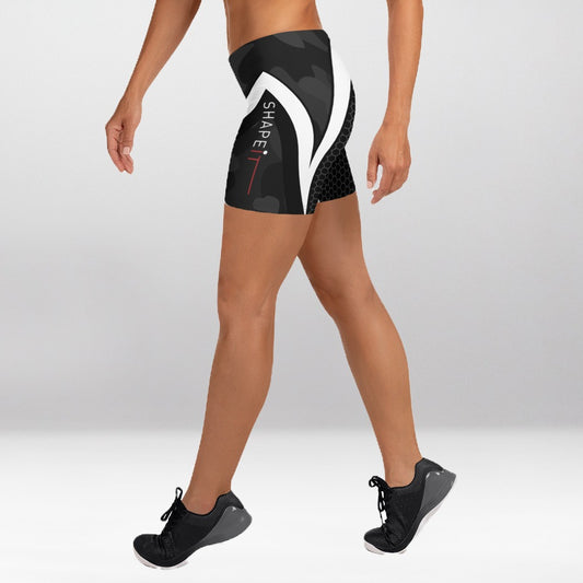 Short Court Femme Camouflage Noir
