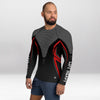 Rashguard Homme Ajusté Musclé – Maille Abstraite