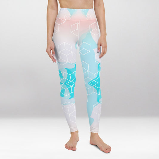 Legging d’Entraînement Rose Textile