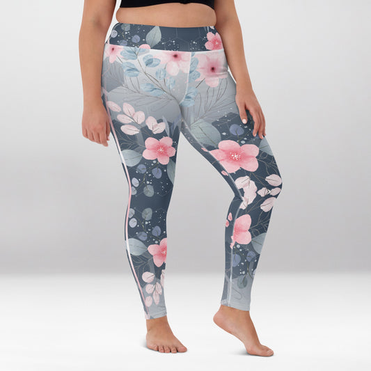 Legging d’Entraînement Fleur Douce