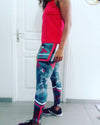 Legging d’Entraînement Rouge Militaire