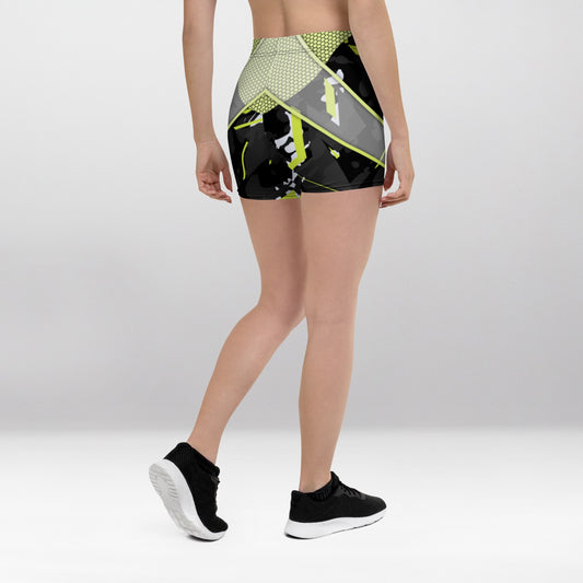 Short Court Femme Vert Citron