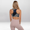 Brassière de Sport Rembourrée Motarde Bleue