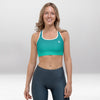 Brassière de Sport Rembourrée Turquoise