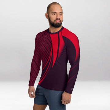 Rashguard Homme Ajusté Musclé – Bordeaux