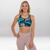 Brassière de Sport Rembourrée Précision Jade Graffiti