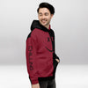 Sweat à Capuche Rouge & Noir