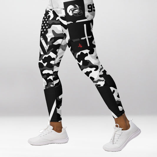 Legging d’Entraînement Football Américain Noir