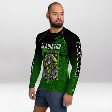 Rashguard Homme Ajusté Musclé – Guerrier Légendaire