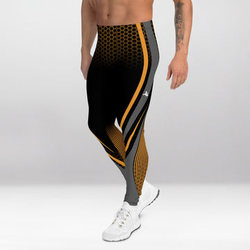 Leggings d’Entraînement Homme Grille Dorée