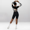 Crop Top Manches Longues Femme – Plume Légère