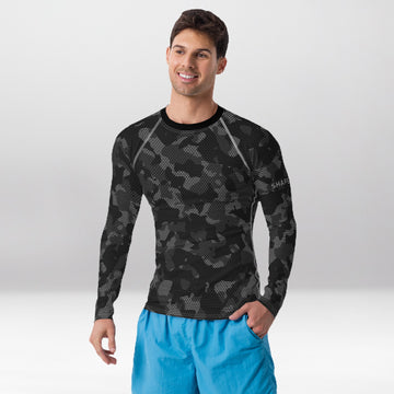 Rashguard Homme Ajusté Musclé – Combat Militaire