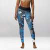 Legging d’Entraînement Camouflage Étoilé Bleu
