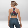 Brassière de Sport Rembourrée Rouge Militaire