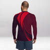 Rashguard Homme Ajusté Musclé – Bordeaux