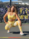 Legging d’Entraînement Jaune Baiser du Soleil