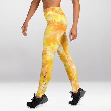 Legging d’Entraînement Jaune Baiser du Soleil