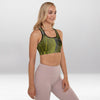 Brassière de Sport Rembourrée Précision Feuille Dorée